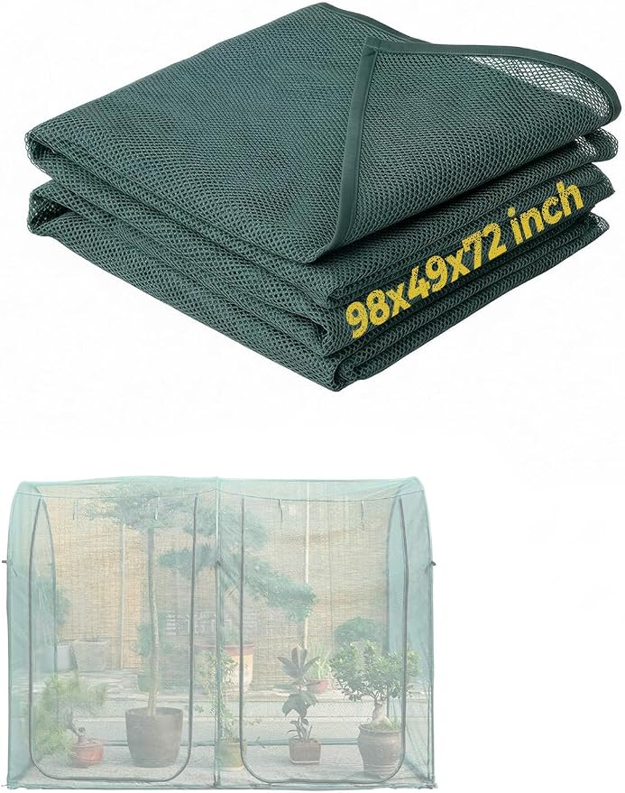 98''x49''x72''Plant Crop Cage Netting Cover Replacement (Not Included Frame)