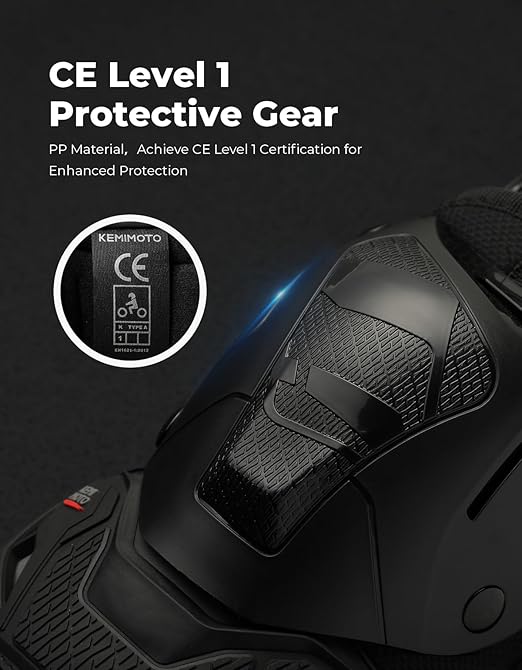 KEMIMOTO Motorcycle Knee Guards Pads for Men Powersports Protective Motocross/Racing/Dirt Bike/Skateboard Gear