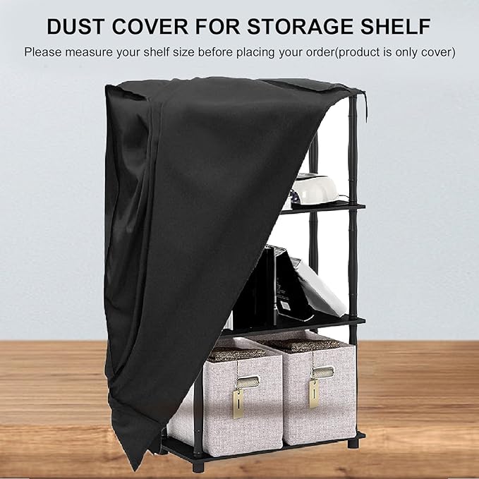 Outdoor Shelving Cover, 36x18x72in Storage Shelving Unit with Zip, Oxford Fabric for Indoor and Outdoor Kitchen Shelves