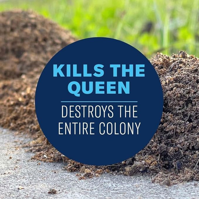 BioAdvanced Fire Ant Killer Dust - Kills the Queen - Destroys Up to 195 Mounds - Outdoor Ant Powder Killer - 1.5 lb Bottle