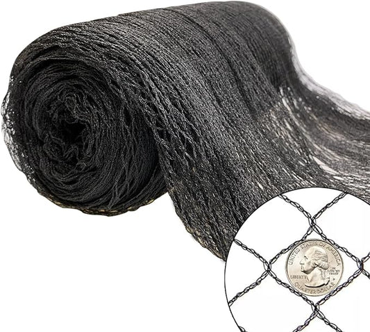 25x50ft Bird Netting for Chicken Coop, 1 inch Mesh, Heavy Duty, Hawk Proof, Garden Protection, Fruit Tree Netting Against Squirrels Deer