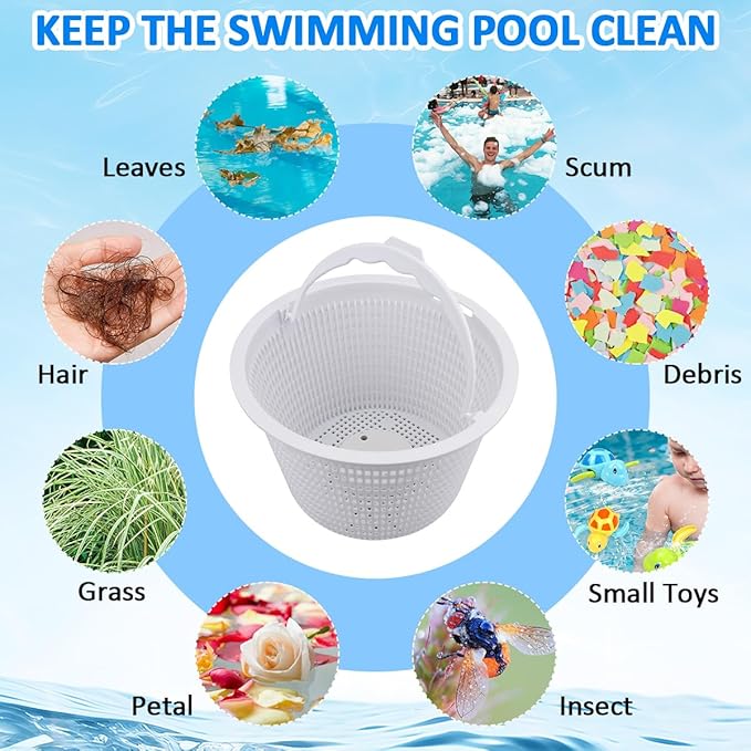 Replacement Basket 27180-009-000 for Hayward Pool Skimmer, SP1070 SPX1070E 27180-009 08650-0007 B-9 Skimmers Basket