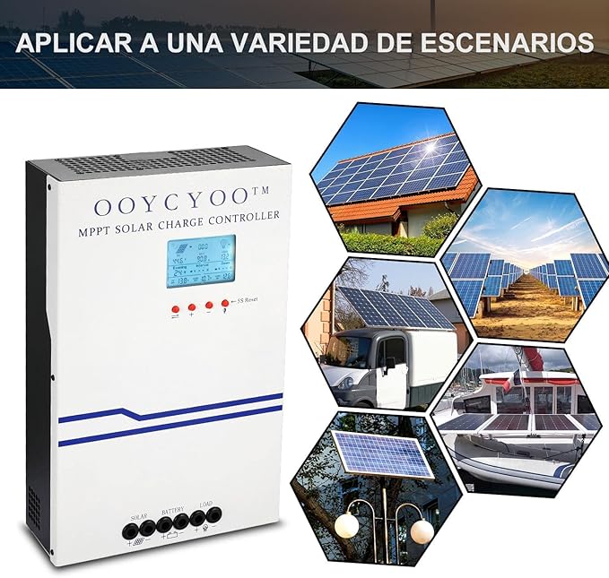 100 Amp MPPT Solar Charge Controller 48V 36V 24V 12V Auto,PV 150V Max Input Solar Panel , 100A Solar Panel Regulator Max Input Power 5000W, for AGM Sealed Gel Flooded Lithium Battery