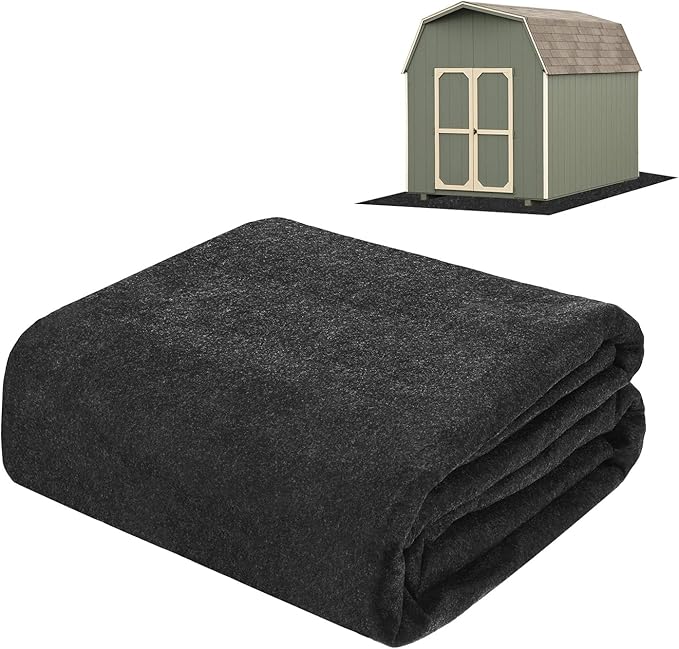 M METERXITY Outdoor Storage Shed Mat, 4x7 FT Waterproof Small Shed Flooring Mat for Patio Furniture Floor Protecting from Wear/Liquid/Dust/Oil, Non-Slip Carport Pad [Grey]