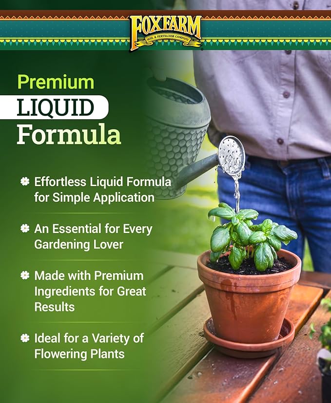 FoxFarm Hydro Liquid Trio Pack - Big Bloom, Grow Big Hydroponic, Tiger Bloom Fertilizers for Plant Growth, Bud Development & Abundant Fruit - Complete Hydroponic Plant Food Set - 3 Gallon Bottles