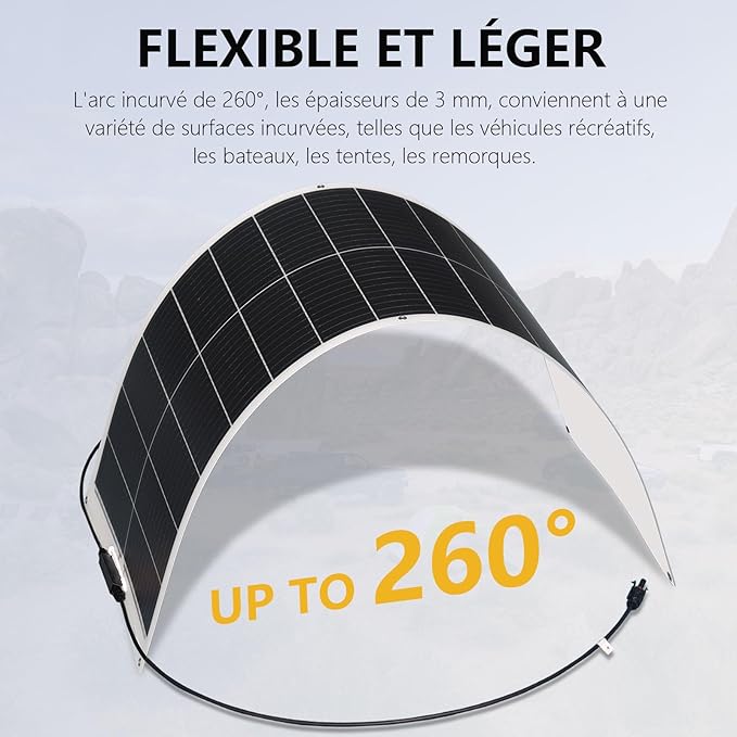 XINPUGUANG 100W Flexible Solar Panels 300w 12V Solar System Kit Monocrystalline Cell Module 30A Controller for Off Grid Solar Battery Charge for RV Boat Trailer Cabin(300W)