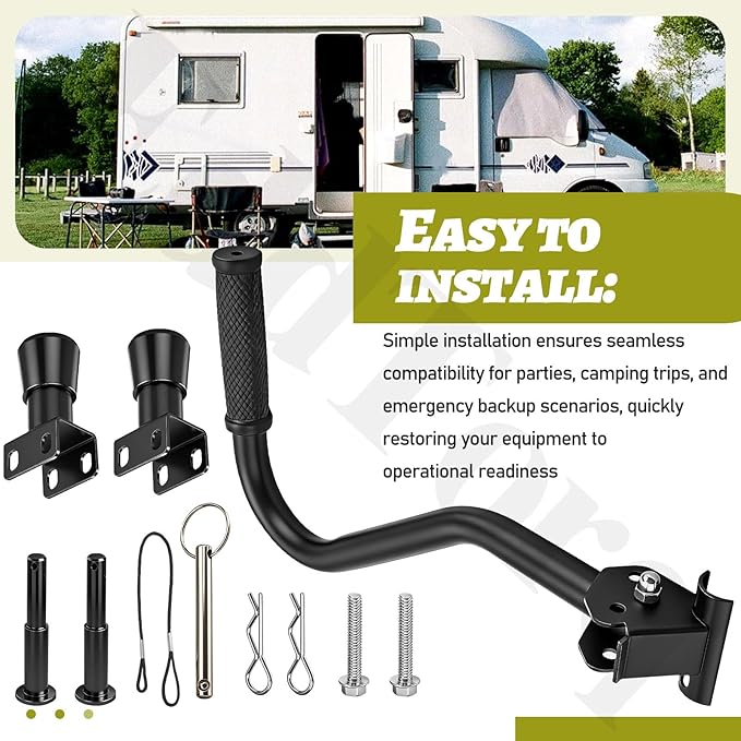 GNA410 Generator Wheel and Handle Kit for W-EN 4500 and 4750-Watt Generators, Compatible with W-EN DF475T, DF475, GN4500, DF472, DF475X, DF472X