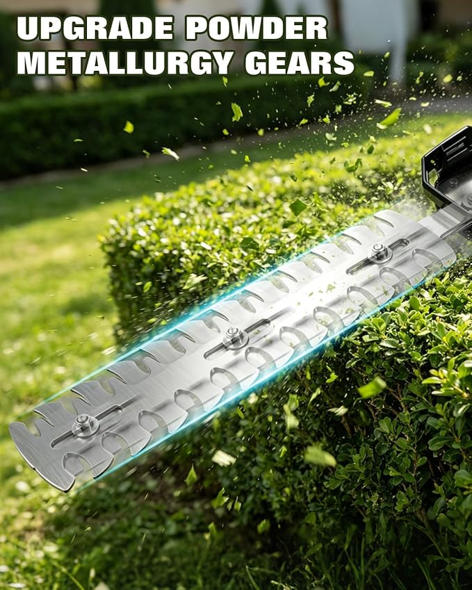 9.1inch Hedge Trimmer Blade Max Cutting Length9.1inch (230mm) Suitable for Nicklaua Green Hedge Trimmer, Includes Blades only