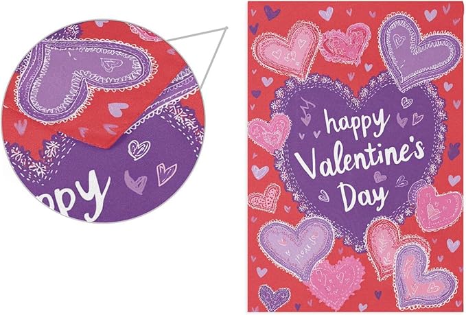Pfrewn Valentine House Flag 28 x 40 Double Sided, Retro Pink and Lavender Hearts Garden Yard Flags Welcome Spring Outdoor Indoor Banner for Wedding Party Home Decorations