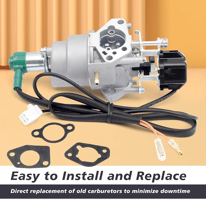 Inverter Generator Carburetor Compatible with Harbor Freight Predator 9500 Watt Surper Quiet Generator Model 57080 and 59188, Air Intake Gaskets Included