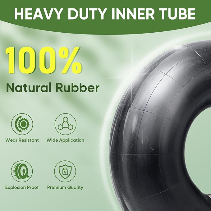 TICONN 22x11-10/20x10-10 Tire Inner Tube, 2 Pack Inner Tire Tube for Wheelbarrow Tires, Replacement Tube with TR-4 Straight Valve Stem for ATV UTV, Lawn Tractor, Garden Trailer, Golf Cart
