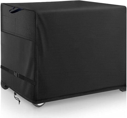 Outdoor Prep Table Cover- Heavy Duty Waterproof Cover for Outdoor Stainless Steel Table,Compatible with 42 inch Outdoor Utility Cart and Storage Cabinet Black