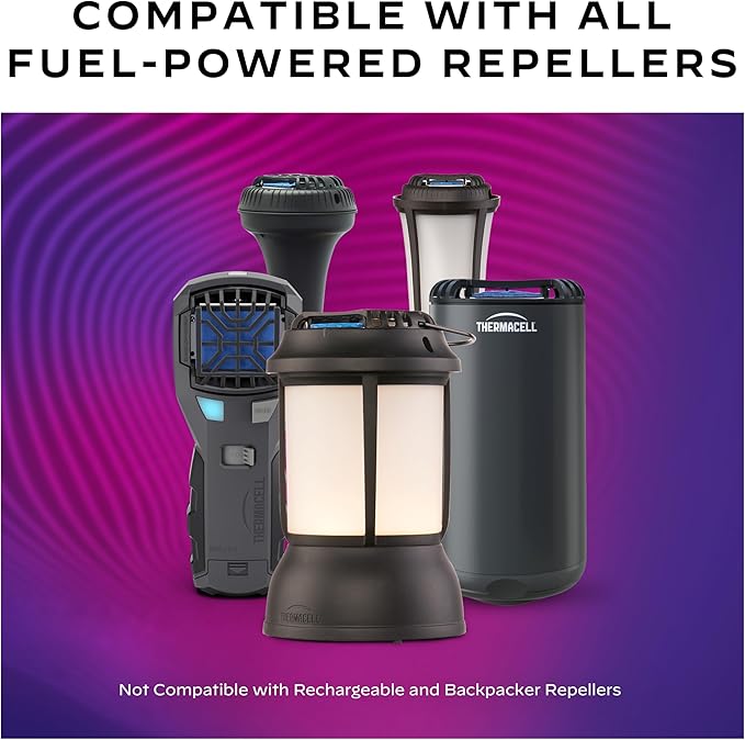Thermacell Fuel-ZoneGuard Mosquito Repellent Refill; 15-Foot Zone of Scientifically Proven Outdoor Protection; Fuel-Powered; Patio Shield; 12-Hr Refill; Bug Spray Alternative; Scent Free; DEET-Free