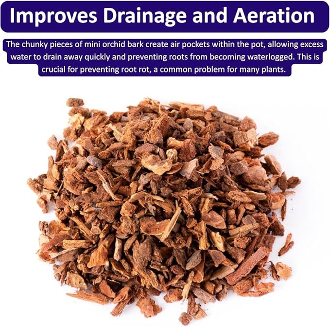 SuperMoss (23111) Orchid Potting Bark, 100% Natural White Fir Bark, 1/4", 2 Cu. Ft.