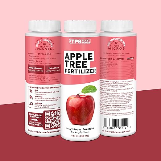 Apple Tree Fertilizer – Liquid Plant Food for Bigger Harvests, Stronger Roots & Healthy Growth, 1 Gallon