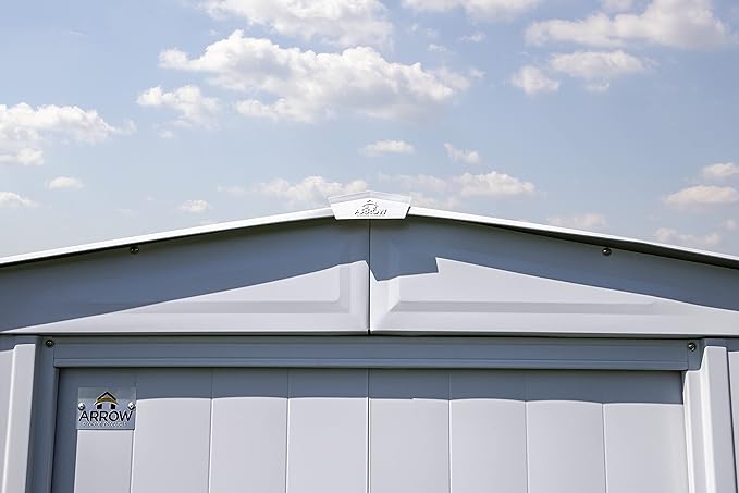 Arrow Classic Steel Storage Shed, 6x5, Flute Grey