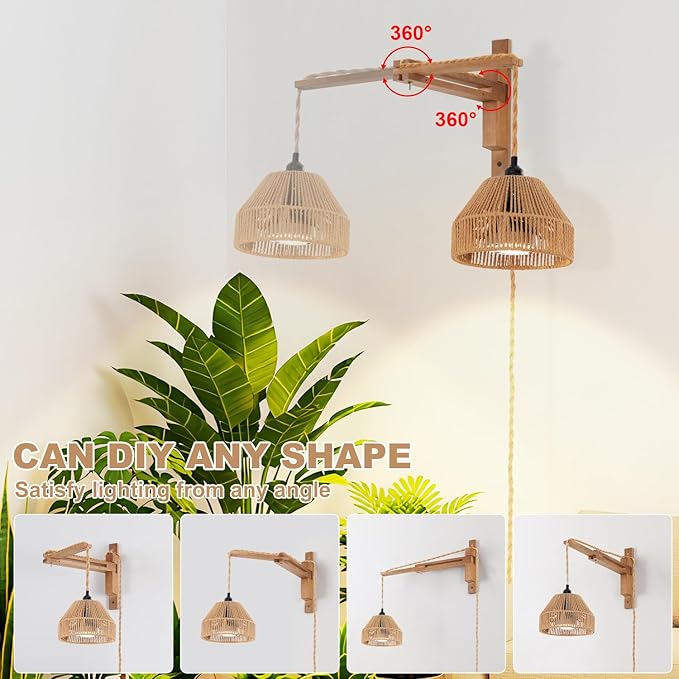 30W 4000K Indoor Plant Hanging Growth Lamp, Wall Mounted with Timing and Bracket for Greenhouse Flowers, Large Tall Plants (Garden-2)
