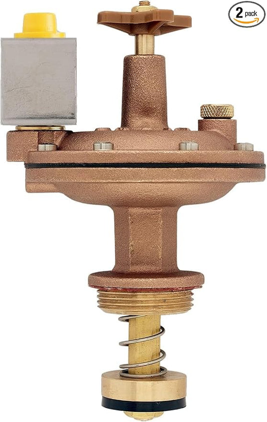 2-Pack Orbit 57034 3/4" Brass Automatic Converter Sprinkler Valve with Flow Control
