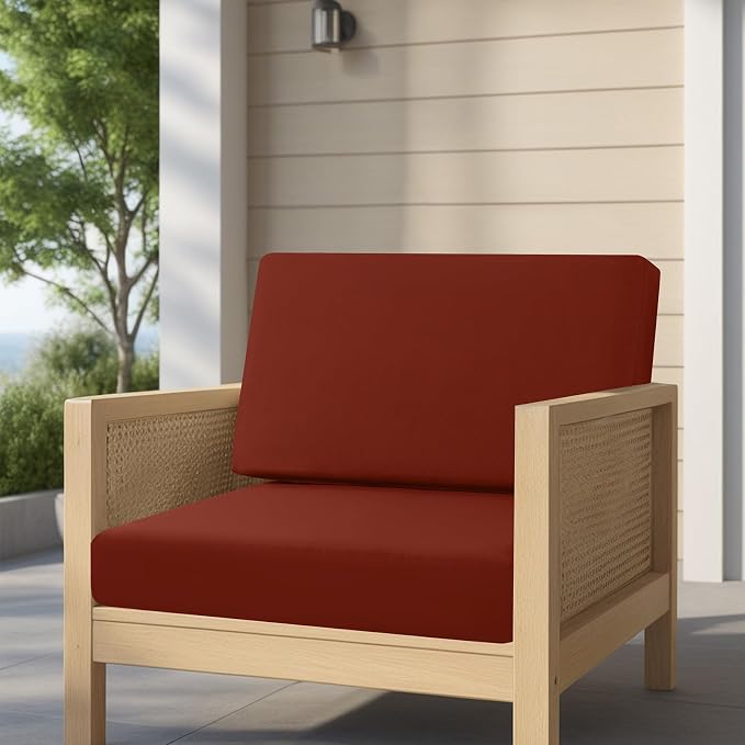 idee-home Outdoor Chair Cushions for Patio Furniture, Outdoor Seat Cushion | Waterproof Hampton Bay Deep Seat Replacement Couch Chair Cushions for Garden Backyard Deck 28.5 x 28.5