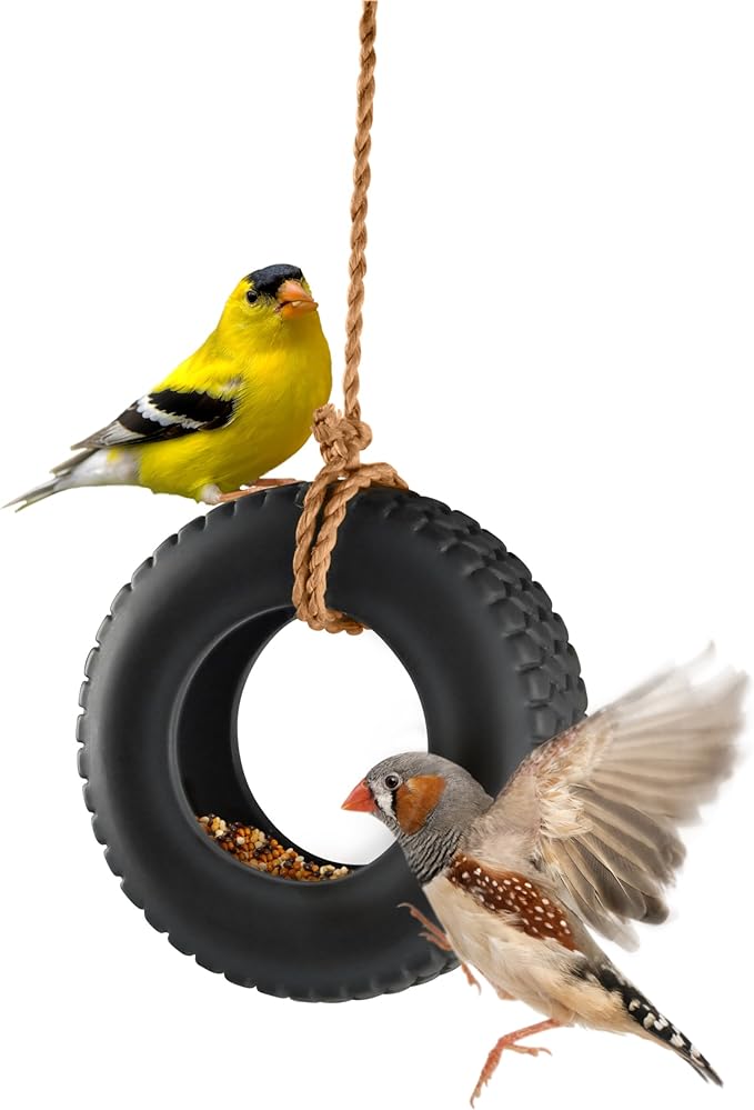 Genuine Fred Swing TIME Tire Swing Bird Feeder - 5132177