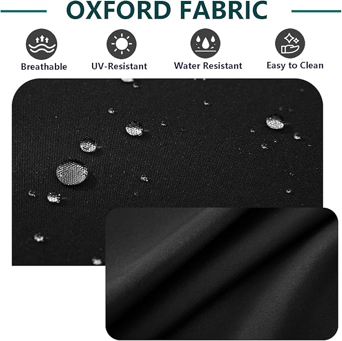 Outdoor Cushion Covers Replacement 14 Pcs Patio Cushion Covers fit for 7Pieces 6-Seater Wicker Rattan Sectional Couch Sofa Outdoor Cushion Slipcovers Set Seat and Back Cover Only, Black
