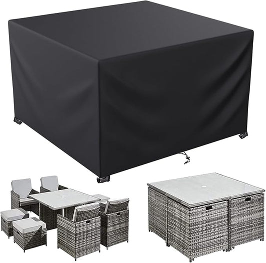 LCOGD Patio Furniture Cover ,Outdoor Furniture Covers Waterproof General Purpose, Outdoor Sofa Sets Covers Heavy Duty Windproof Anti-UV 78''L*78"W*35.5''H