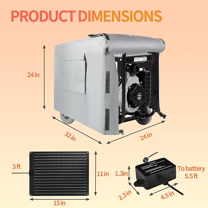 20W Solar Battery Maintainer & Trickle Charger, MPPT & Pulse Tech Solar Panel Kit, 12V Lead-Acid Battery Charger, Weatherproof for Car Boat Dump Trailer Outdoor Use