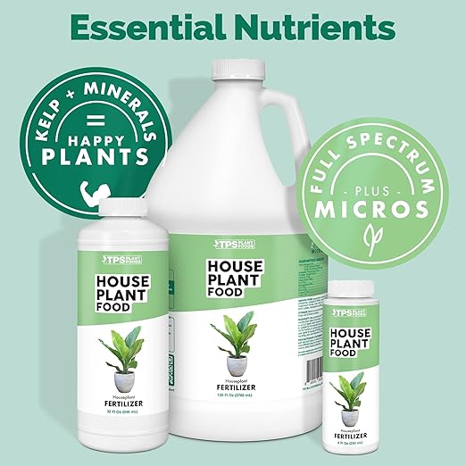 Houseplant Fertilizer – Liquid Plant Food for Lush Growth, Rich Green Leaves & Stronger Root Development, 32 oz