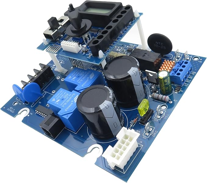 GLX-PCB-RITE Main Circuit Board & GLX-PCB-DSP Display Board，Fits The Hayward/Goldline Aqua Rite Saltwater Chlorinator，for Pool Chlorinators Replacement，Hayward aquarite Circuit Board