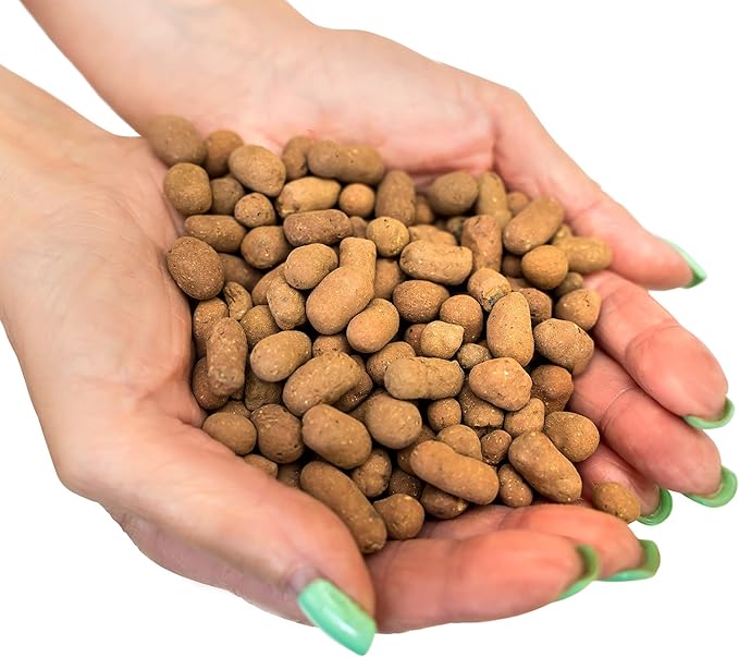Gardenera Expanded Clay Pebbles for Plants – 4mm-16mm LECA Balls | 100% Natural Hydroton Clay for Drainage, Hydroponics, Aquaponics, Terrariums, Orchids & Indoor Plant Growing Medium - 5 Quarts