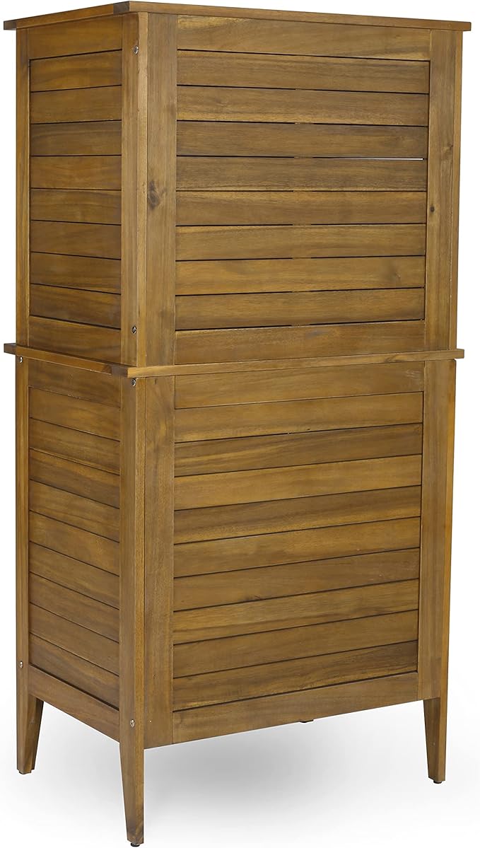 Homestyles Maho Outdoor Storage, Large Cabinet, Brown