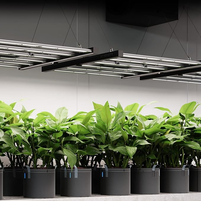 AC Infinity IONFRAME EVO4, Samsung LM301H EVO Bar LED Grow Light 3x3, 896 Diodes, with Schedule Controller, 300W Full-Spectrum Commercial Plant Lights for Indoor Growing in Grow Rooms & Greenhouses
