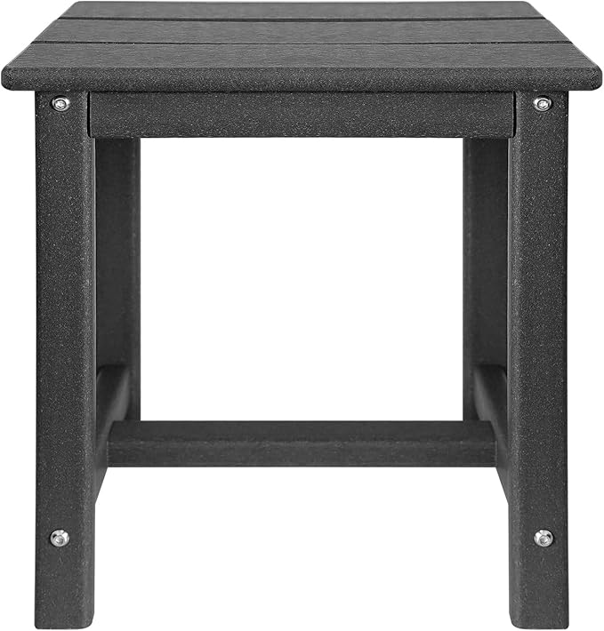 GARDENSTAR Adirondack Square Side Table,one-Tier Outdoor end Table, Patio Side Table for Pool,Porch,Backyard,Relaxing Companion
