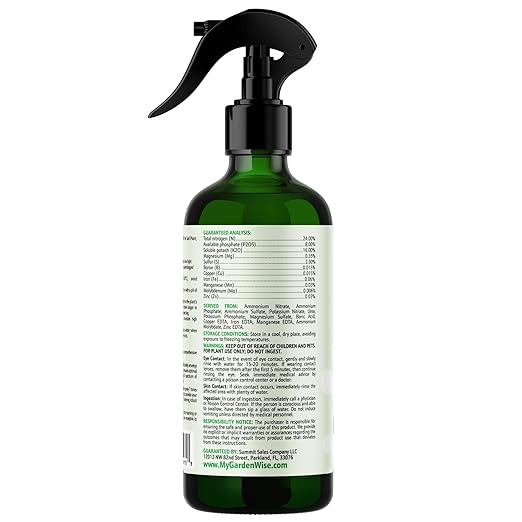 GARDENWISE Peace Lily Foliar Spray - 3-1-2 Plant Fertilizer - Premium Spray for Indoor Plants with Essential Nutrients - Peace Lily Plant Food & Fertilizer - Ready-to-Use (8 OZ)