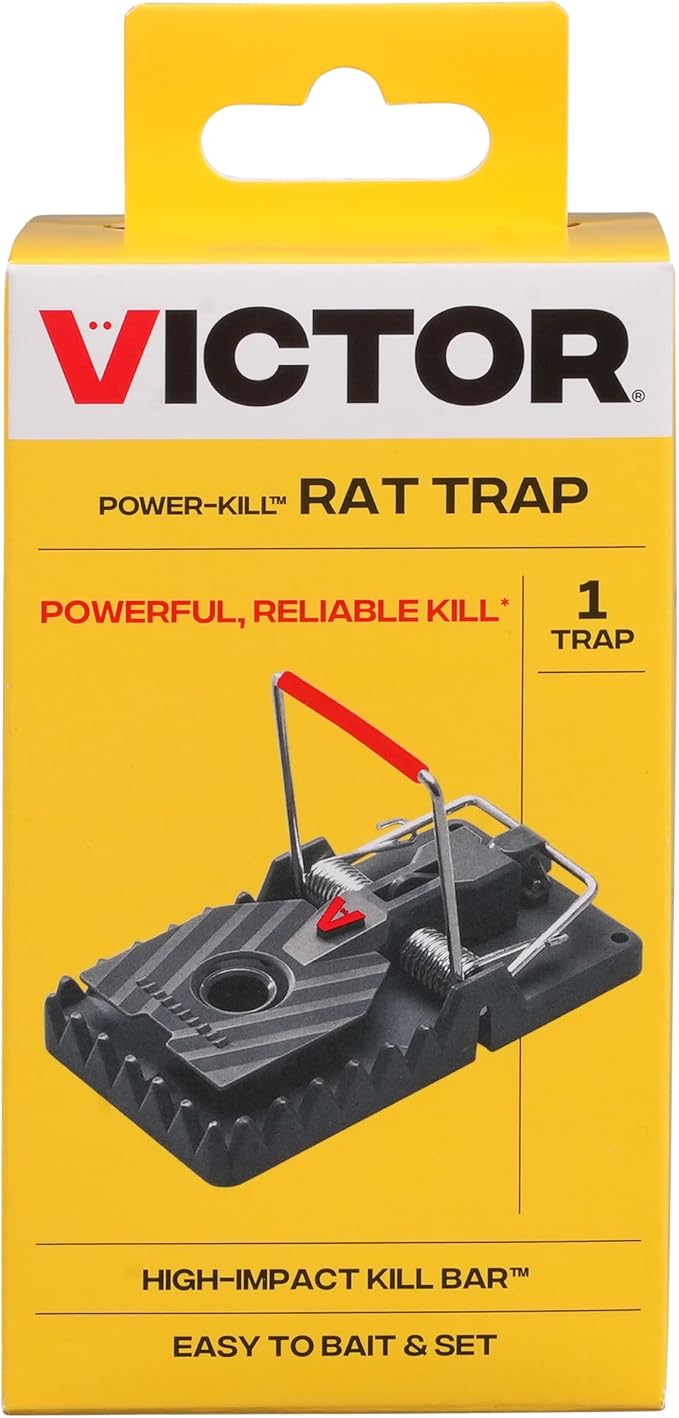 Victor M144B Instant Power-Kill Easy Set Reusable Rat Trap - 6 Traps