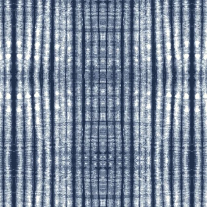 Arden Outdoor Deep Seat Cushion Set, 22 in x 24 in, Weather-Proof, Rain-Proof, Fade Resistant Patio Cushion Blue Shibori Stripe