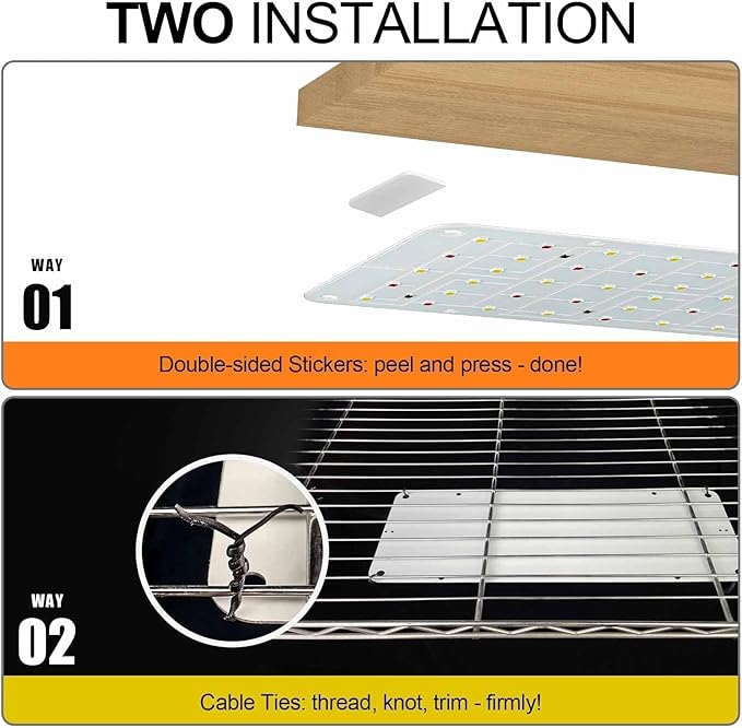 DOMMIA Panel Grow Light for Indoor Plants, 20W Ultra-Thin Full Spectrum LED Grow Light for Shelf & Cabinet, Dimmable with 6/12/16H Timer, Cold White, 2-Pack