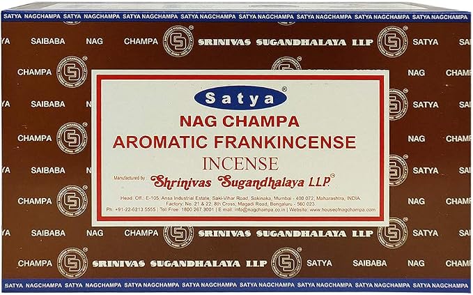 Aromatic Frankinsence Incense Sticks and Incense Stick Holder Bundle Insence Insense Satya