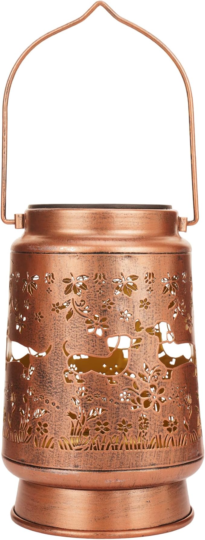 Dachshund Hanging Solar Lanterns Outdoor Waterproof, Garden Decor Solar Lights Patio Porch Yard Lawn Decorative Light, Dachshund Gifts for Women Men