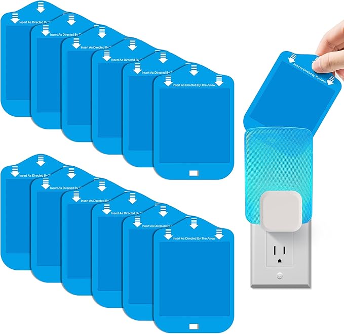 Qualirey Fly Trap Refill Cartridges Compatible with Raid/STEM/Wondercide Flying Insect Traps, Light Trap Refills Strong Glue Card for Fly Insect Bug Mosquito Gnat Traps Indoor (25 Pack)