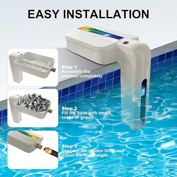 2026 New Version Automatic Pool Filler, Pool Water Leveler Auto Fill, Pool Auto Fill, Automatic Pool Water Leveler, LC3001 - White