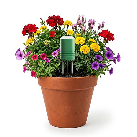 Upgraded Plant Soil Moisture Meter with 230ft RF Wireless Waterproof & LCD Display for Moisture,Temp,Sunlight,Time,Ideal for Garden, Farm, Lawn Care-Outdoor (1 Sensor)
