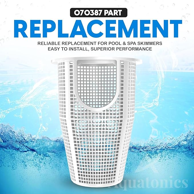 Replacement 070387 Pump Basket for Whisperflo - Intelliflo Pool Pumps - Heavy-Duty Strainer Basket Compatible with 070387Z, B-199, 91110040, 310-3210 - Pool Filter Basket with 1-Year Warranty