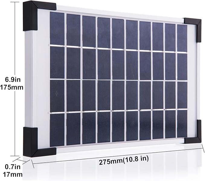 5W Solar Air Pump Bubbler for Fish Pond, 1 or 3 Days Air Output, 10 ft + 10 ft Cable, 3 Modes, 22.2GPH, Hoses Bubble Stone, Solar Aerator Oxygenator for Backyard Hydroponic, Aquaculture