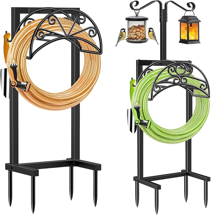 TomCare Garden Hose Holder Heavy Duty Water Hose Holder Holds 160 FT