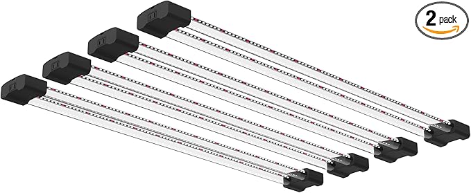 DYMOND BoostGro LED Grow Light Full Spectrum 5000K Daylight + 660nm Red Linkable Indoor Plant Lighting Fixture Tubes (3FT, 4, Pack)