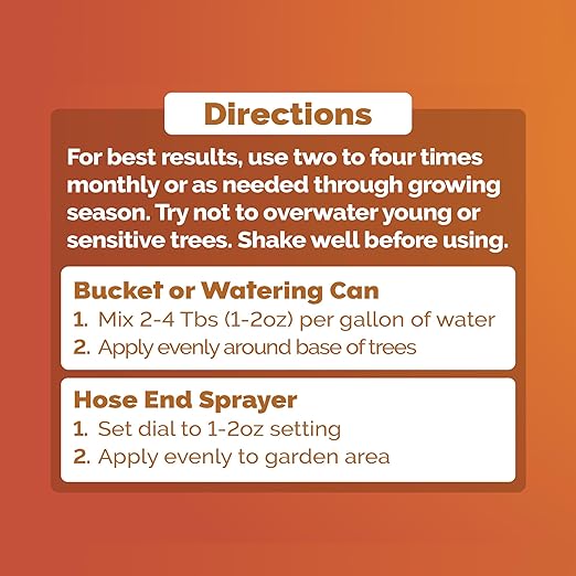 Bloom City's Organic Citrus & Fruit Fertilizer for Fruit Trees - Citrus Tree Fertilizer for Potted Trees - Perfect Lemon Tree Fertilizer, Gallon (128 oz)