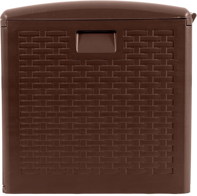 Plastic Development Group Outdoor Storage Deck Box, Standard Closure, 73 Gallon, Java