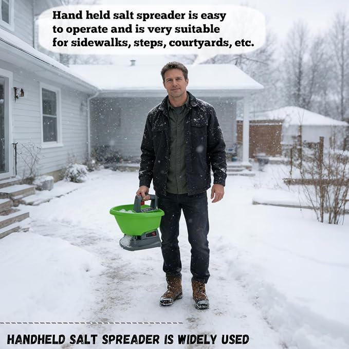 Handheld Power Spreader, Electric Seed Spreader, Electric Fertilizer Spreader, Handheld Seed Spreader, Type-C Smart Charging Port, Ultra-long Battery Life, No Battery Backup Required, 3-Year Warranty