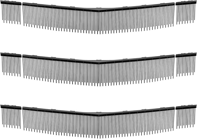VEVOR 3 Packs Lawn Sweeper Brush Replacement, Compatible with VEVOR 30 in Lawn & Leaf Collector Sweepers, Yard Sweeper Brush Paddle with Durable V-Shaped Bristles for Easy Grass Leaf Cleanup